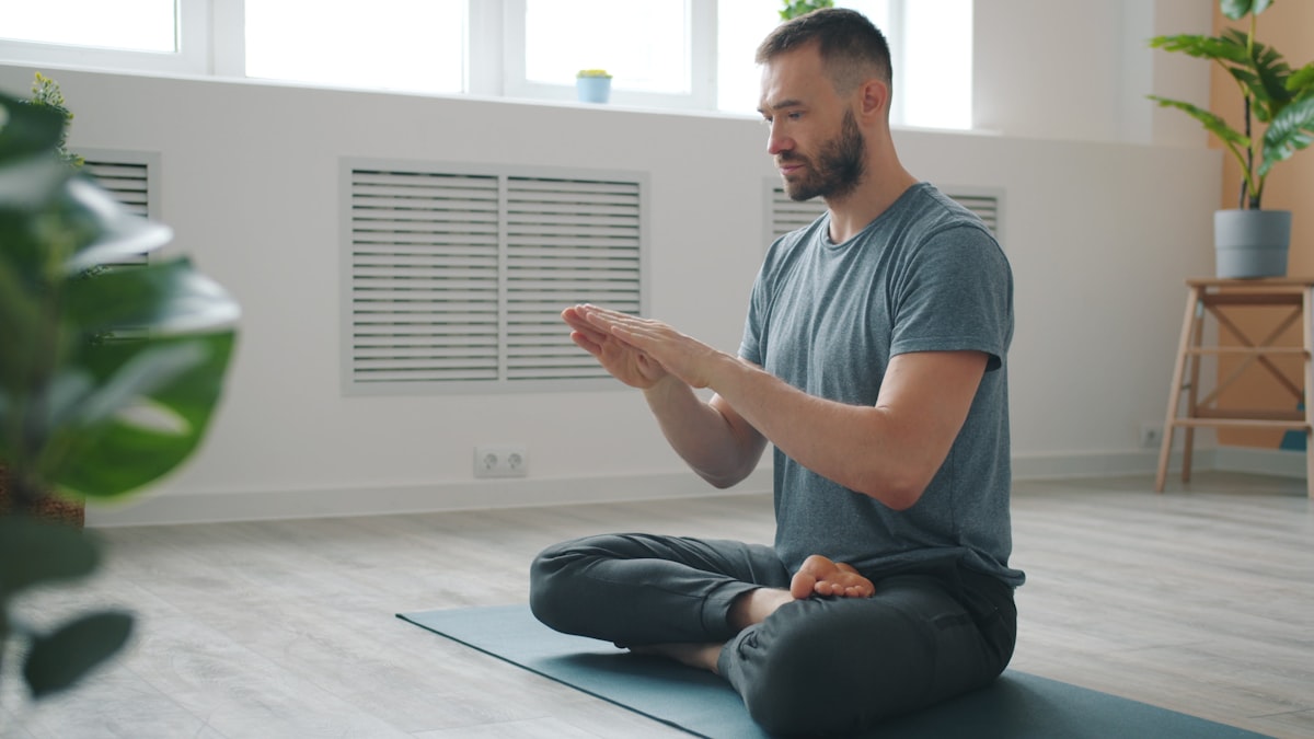 Evening wind-down yoga for sleep